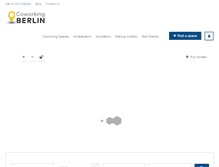 Tablet Screenshot of coworkingberlin.com